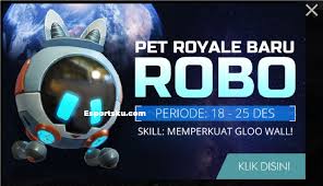 নতুন robo pet কাজ কি ? Pet Robo Ff Dengan Shield Gloo Wall Free Fire Esportsku