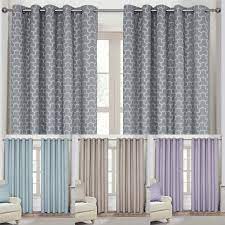 « use arrow keys < > to view the next page swipe photos to view the next page. Geometric Pattern Jacquard Blackout Eyelet Curtains Pair 3 Pass Blackout Lining Ebay