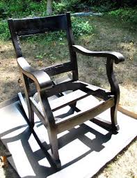 Redoing An Old Rocking Chair Part Two Old Rocking Chairs Diy Rocking Chair Antique Rocking Chairs