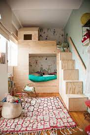 Shelves behind each bed are an ideal spot for the boys to showcase trophies, trinkets and toys. The Genius Small Bedroom Trick That Works For Kids Adults Kids Bedroom Sets Beds For Small Rooms Small Kids Room