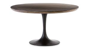 Penn Brown Oak 55 Pedestal Base Dining Table Reviews Crate And Barrel Dining Table Round Back Dining Chairs Oak Dining Table