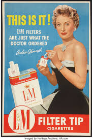 Share to support our website. Barbara Stanwyck L M Cigarettes Ad 1954 Poster 20 X 30 Lot 55032 Heritage Auctions