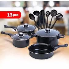 Check spelling or type a new query. Hh 13 Pcs Cookware Set Non Stick Pan And Casserole With Kitchen Tools Set Shopee Philippines