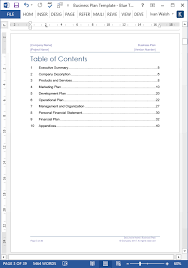 Business Plan Templates 40 Page Ms Word 10 Free Excel Spreadsheets Templates Forms Checklists For Ms Office And Apple Iwork