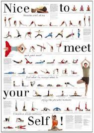 In dem video stelle ich dir meine lieblingsübungen für die hüfte vor. Yoga Poster Mit Yoga Asanas A1 Sat Nam Europe