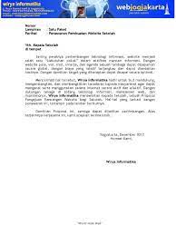 Contoh Surat Penawaran Jasa Pembuatan Website Dan Toko Online Surat Website Kepala Sekolah