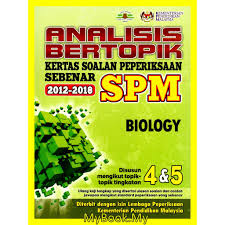 Download soalan peperiksaan sejarah percubaan spm 2018 dari negeri melaka untuk panduan dan tujuan latih tubi anda menjawab soalan peperiksaan spm yang sebenar. Myb Buku Latihan Analisis Bertopik Spm Soalan Peperiksaan Sebenar 2012 2018 Biology Biologi Pustaka Yakin Pelajar Shopee Malaysia