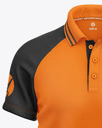 Download Men S Short Sleeve Polo Raglan Mockup In Apparel Mockups On Yellow Images Object Mockups