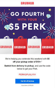 Even if you've used up all of your possible first time use and new customer grubhub promo codes, you can still save at local select restaurants when they have exclusive grubhub special deals and gift cards. Expired Grubhub 5 Off 10 With Promo Code Perkofjuly01 Doctor Of Credit