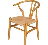 Cadeira Valentina Wishbone Palha Base Madeira Clara - 71486
