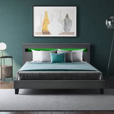 Die richtige matratze & das passende lattenrost für dein kleines doppelbett. Masbekte Polsterbett Led Beleuchtung Bettgestell Holz Gestell Kunstleder Und Lattenrost Jugendbett Bett 140 X 200cm Online Kaufen Otto