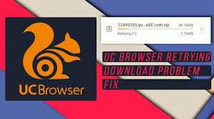 How To Fix Uc Browser Download Retrying Issue Youtube