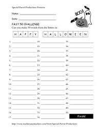 Halloween Free Happy Halloween How Many Words Can You Make Tpt