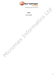 Micromax X118 User Manual ...