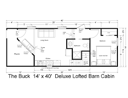 The loft in this cabin is framed with ceiling joists and a floor for extra convenience and strength. 14 X 40 Deluxe Lofted Barn Cabin 560 Sq Ft Includes All Appliances And You Can Customize All Fin Lofted Barn Cabin Tiny House Floor Plans Cabin Floor Plans
