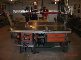 Table Saw Cabinet Design The Garage Journal Board Table Saw Ridgid Table Saw Woodworking Table Saw