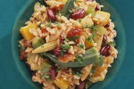 Hearty Vegetarian Jambalaya With Beans Recipe Jambalaya Recipe Vegetarian Jambalaya Okra Recipes