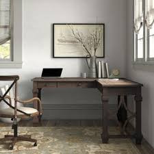 Loon peak® glastonbury solid wood desk, wood/solid wood in unfinished, size 32h x 47w x 23d | wayfair loon4501 29090588. Farmhouse Rustic Solid Wood Desks Birch Lane
