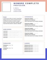 Un curriculum vitae básico debe ser breve, claro y conciso. Plantillas Curriculum Vitae Gratis Descargar Curriculum Plantilla
