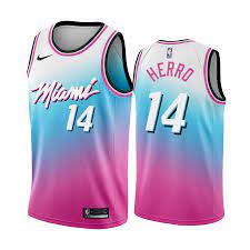 This is the first year blue is the primary colour of the vice set. Tyler Herro Miami Heat Blue Pick City Edition Vice 2020 21 Jersey Tinyjersey Store