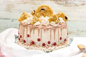 Vegane desserts kochen und backen rezepte rezept kekse kuchen und torten rezepte dessert rezepte süße rezepte vanille kekse cookie dough rezept geschmolzene schokolade Geburtstagstorte Mit Keksteig Cookie Dough Cake Gewinnspiel C B With Andrea