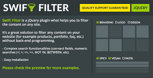 Swift Filter Jquery Content Filter Filters Wordpress Plugins Jquery