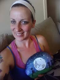 Treasured rock painting by Pensacola rockstar artist