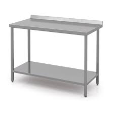 Some units come with backsplashes to protect your walls from splashes while your staff work throughout the day. Stainless Steel Prep Table Working Modern Expo Commercial