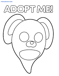 Try to adopt pets, decorate your home or explore adoption island. Adopt Me Coloring Pages Wonder Day Com