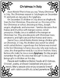 Christmas Around The World Italy Reading Comprehension Passage Questions Christmas Reading Christmas In Italy Reading Comprehension Passages