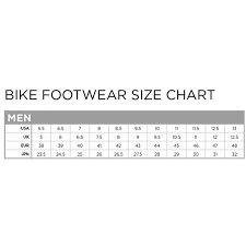 Cycling Shoes Sizing Chart Bike City Warehouse