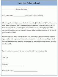 Follow Up Email Example Interview Follow Up Email Email After Interview Email Template Business