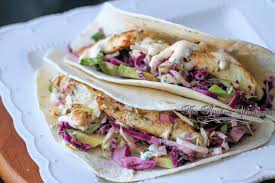 Grilled Fish Soft Tacos With Baja Cream Sauce