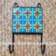 Key Holder blue pottery , ceramic key Holder ,
