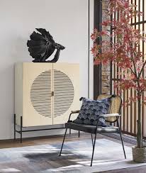 Cabinet De Rangement 2 Portes Effet Lattes Maisons Du Monde In 2020 Maisons Du Monde Storage Cabinet Slats