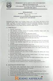 Lowongan cpns kabupaten (pemkab) situbondo 2019. Kesempatan Berkarir Di Dinas Kesehatan Kabupaten Situbondo