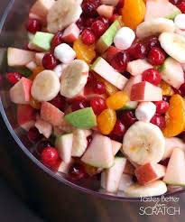 Wonder if its the swans flour giving that taste. Apple Cranberry Fruit Salad Punchfork