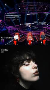 spot any differences? it feels like a lifetime ago.. all the butterfly  effects led me here. i don't think i would've moved to London and become  the artist i am now if i hadn't been to The Voice. ...