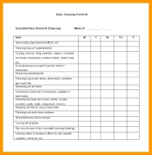 Daily Cleaning Checklist Template Thepostcode Co