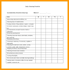 daily cleaning checklist template thepostcode co