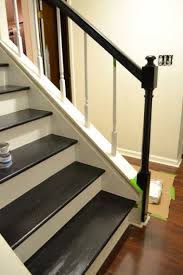 Dueling Diy Black Magic Diy Stairs Banister Remodel Indoor Stair Railing