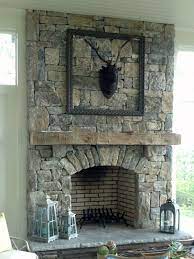 Nice Reclaimed Mantle Stone Fireplace Designs Stacked Stone Fireplaces Grey Stone Fireplace