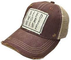 Need More Wine Distressed Trucker Cap Wine Lover Baseball Etsy Trucker Hat Trucker Cap Caps For Women