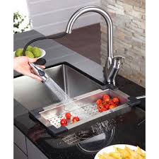kraus stainless steel over the sink