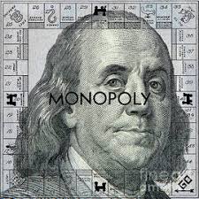 Ben Franklin Monopoly Poster by Jon Neidert