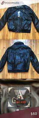 A G Milano Leather Jacket Leather Jacket Brown Leather Jacket Brown Bomber Jacket