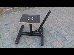Home Made Dirtbike Stand Diy Youtube Bike Stand Diy Bike Stand Diy