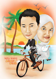 Mulai dari hal yang positif hingga hal yang negative. Karikatur Naik Sepeda