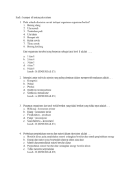 Contoh biologi soal c1 sampai c6. Soal C1 Sampai C6 Tentang Ekosistem