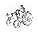 Coloriage gratuit d'un tracteur agricole à imprimer et à colorier. Coloriages A Imprimer Tracteur Page 1